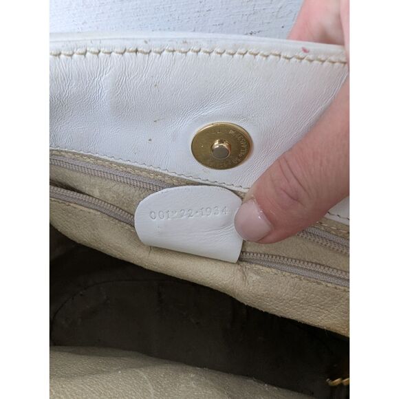 Vintage GUCCI Flora Shoulder Bag Floral‎ CanvasWhite  Leather 70's - 80's - Picture 6 of 14